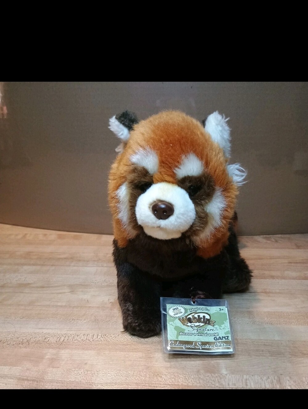 Webkinz Signature Endangered Red Panda Retired W/ Unused Code Rare Ganz WKSE3015